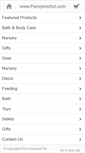 Mobile Screenshot of pamperedtot.com